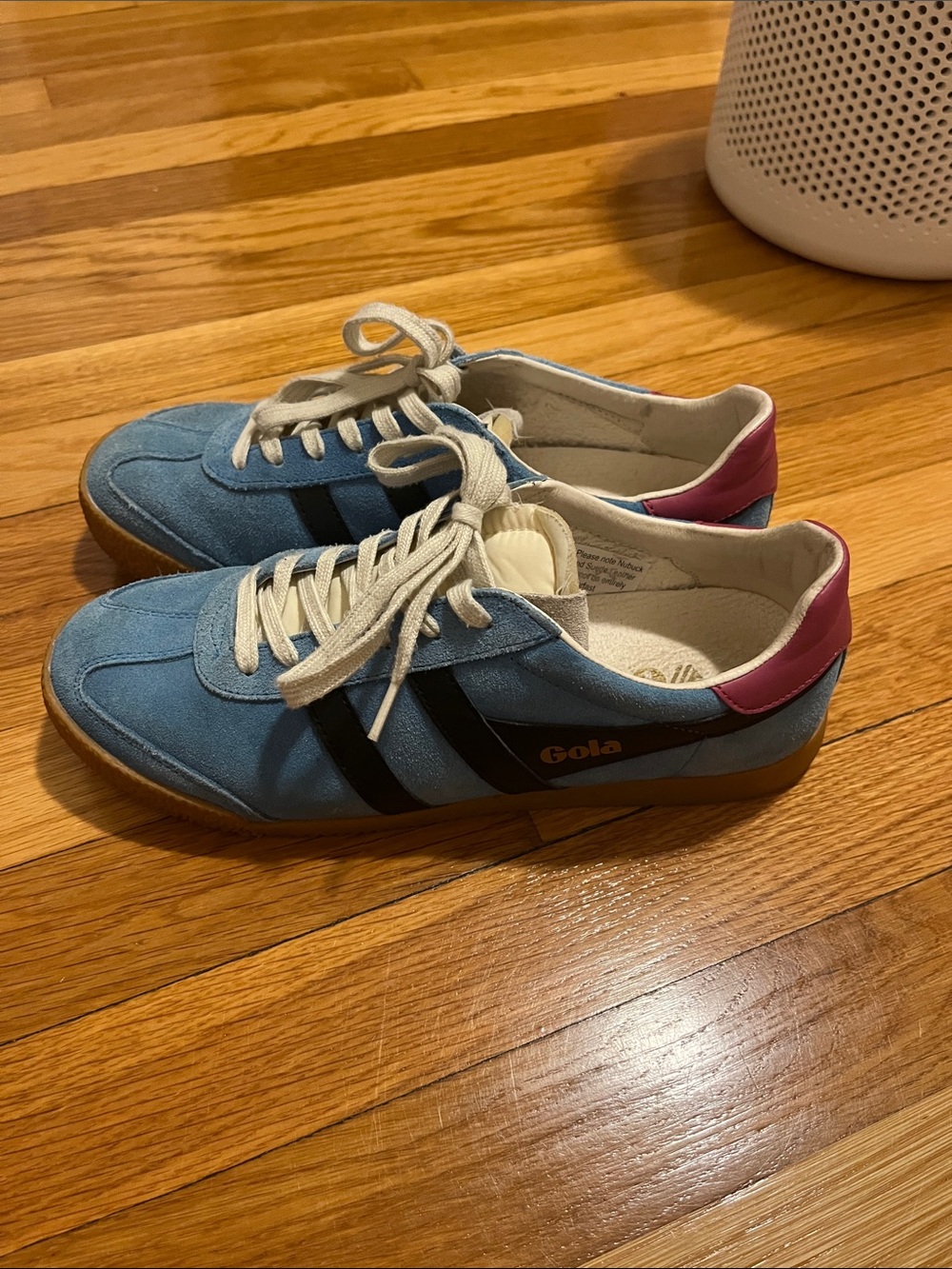 Blue and pink Gola sneakers